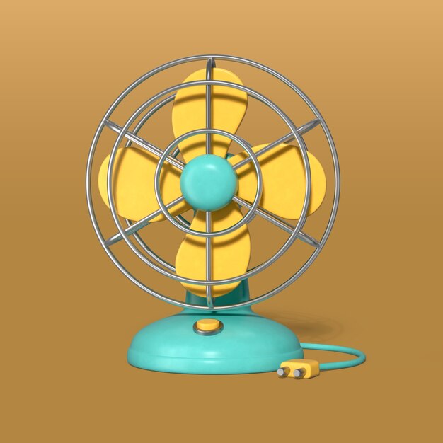 Retro style electric fan