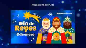 Gratis PSD reyes magos sjabloonontwerp