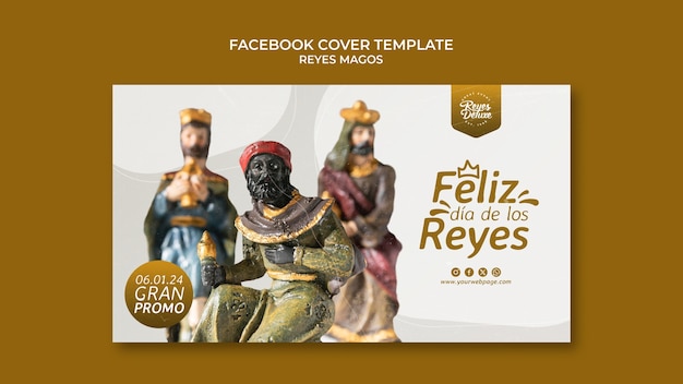 Reyes magos viering facebook cover