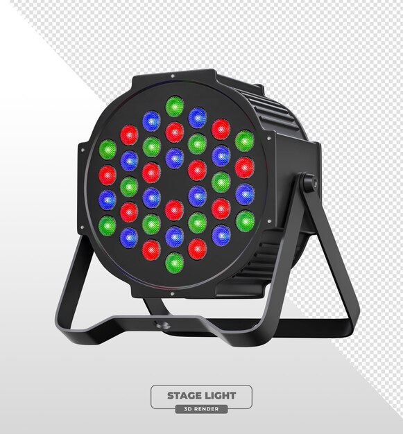 RGB LED PAR puede iluminar el escenario con renderizador 3D de haz multicolor