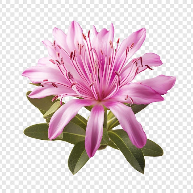 Gratis PSD rhododendron bloem geïsoleerd op doorzichtige achtergrond