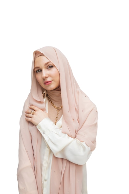 Ritratto di donna che indossa l'hijab