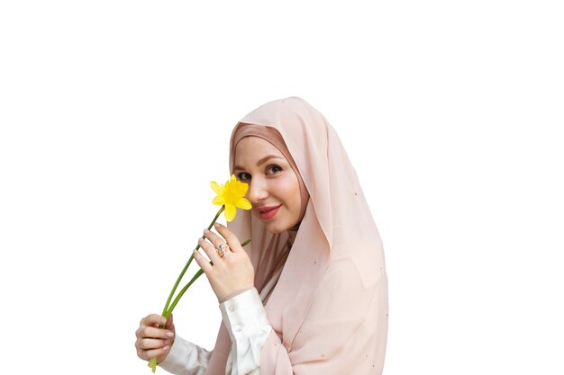 Ritratto di donna che indossa l'hijab