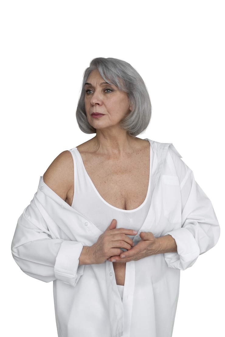 PSD gratuito ritratto di una vecchia donna elegante