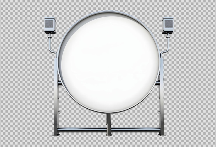 PSD Gratis road sign board realistic stand siolated on background