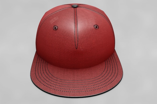 Gratis PSD rode baseballcap mockup