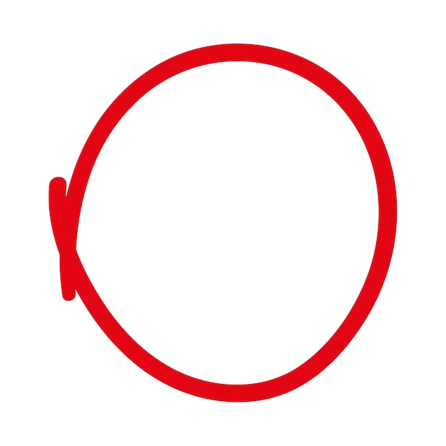 Gratis PSD rode cirkel
