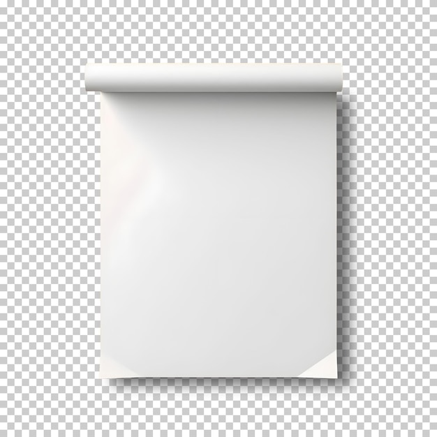 rollo de papel en blanco blanco