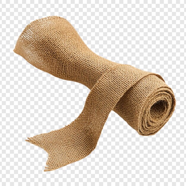 Rollos de cinta de burlap de textura de tela marrón rústico