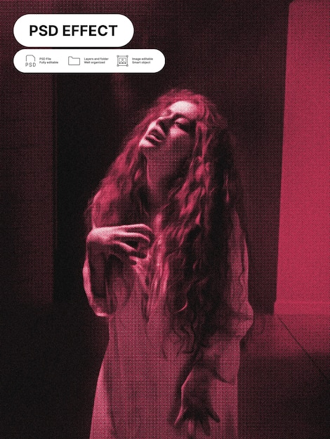 Rood foto-effect