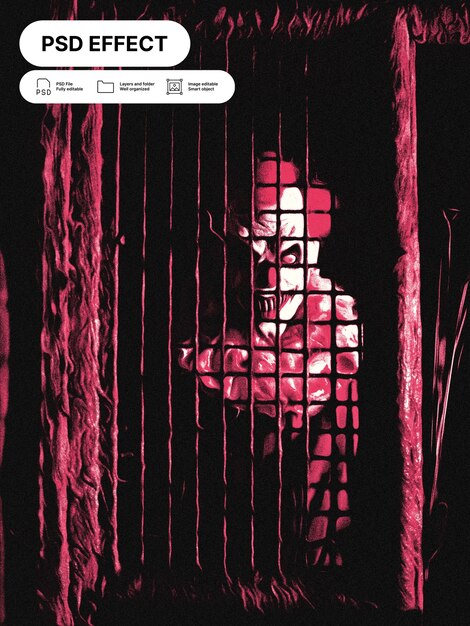 Rood foto-effect