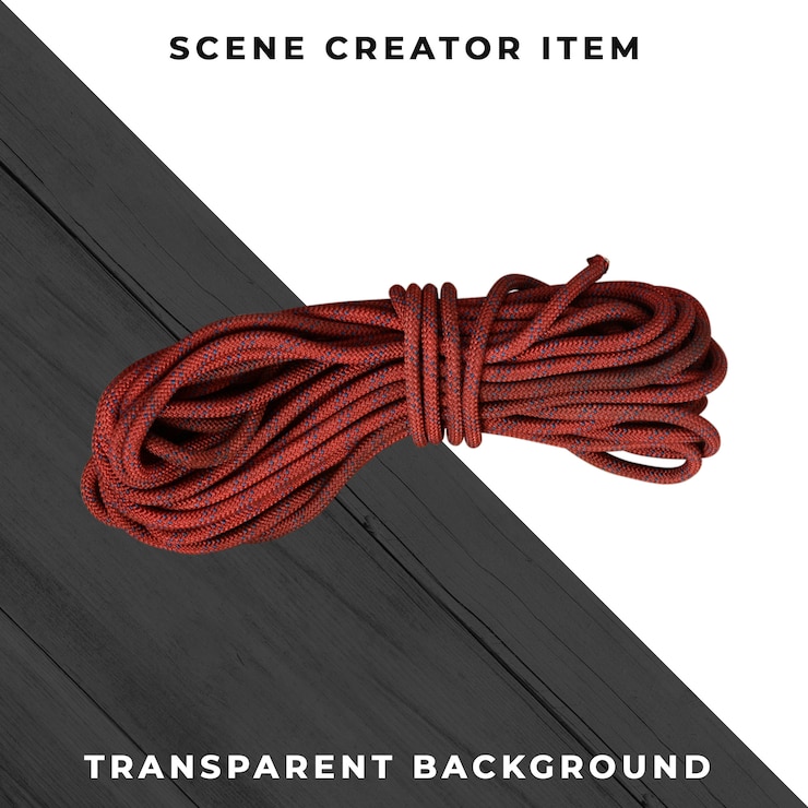 PSD Gratis rope isolated with clipping path.