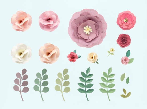Rose Pattern Floral Texture Concept