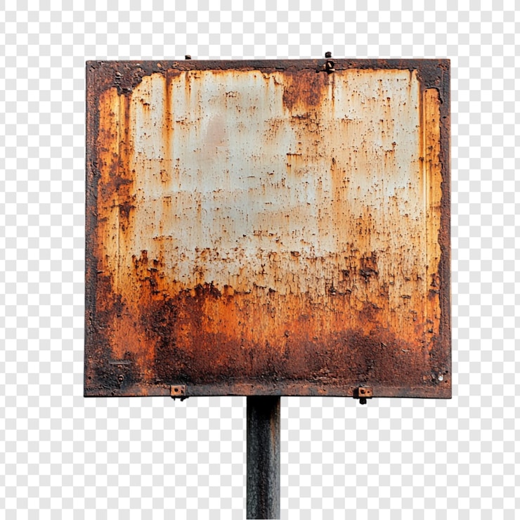 Gratis PSD rustic metal sign een verweerd blank doek voor uw boodschap