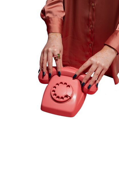 Rutina de cuidado de uñas aislada