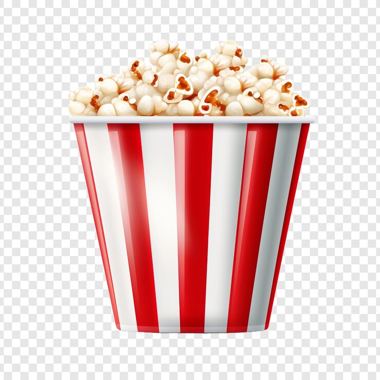 PSD gratuito sabrosas palomitas de maíz esmaltadas con caramelo aisladas sobre un fondo transparente