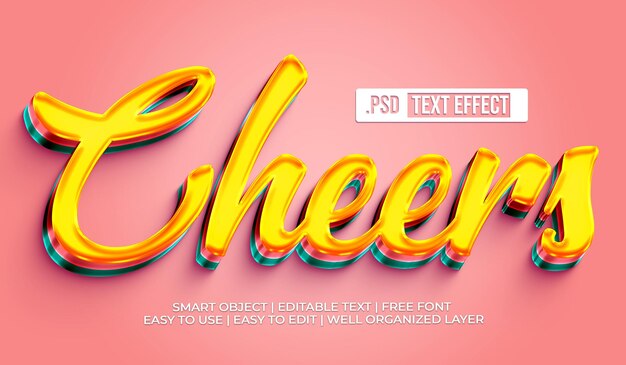 Saludos efecto de estilo de texto