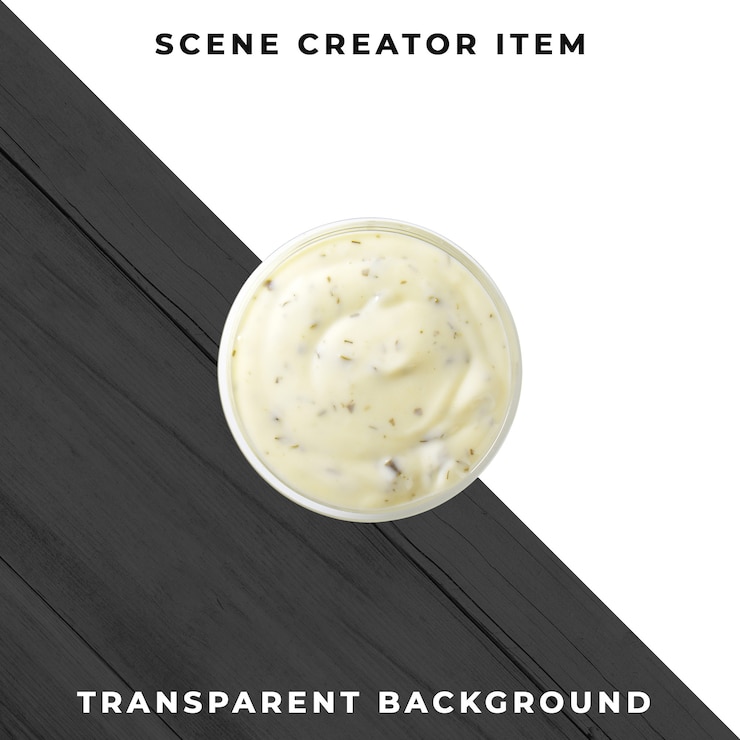 PSD Gratis sauce plate object transparent psd