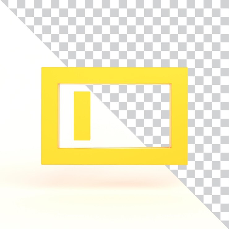 PSD gratuito señal de batería baja lado frontal