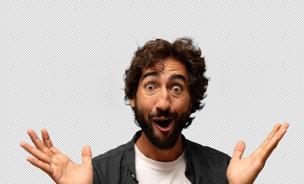 sentirse feliz emocionado sorprendido o conmocionado sonriendo y asombrado por algo increíble