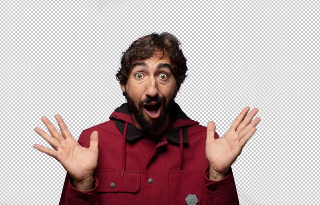 sentirse feliz emocionado sorprendido o conmocionado sonriendo y asombrado por algo increíble