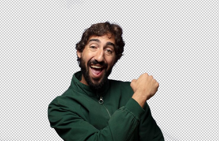 PSD gratuito sentirse feliz positivo y exitoso motivado al enfrentar un desafío o celebrar buenos resultados