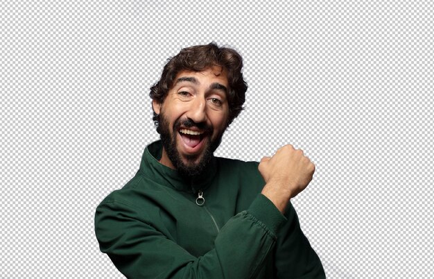 sentirse feliz positivo y exitoso motivado al enfrentar un desafío o celebrar buenos resultados