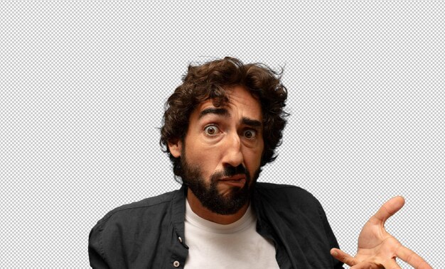 sentirse sin idea y confundido sin tener ni idea absolutamente desconcertado con una mirada tonta o tonta