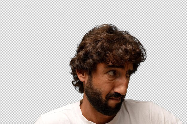 sentirse triste y estresado molesto debido a una mala sorpresa con una mirada negativa y ansiosa