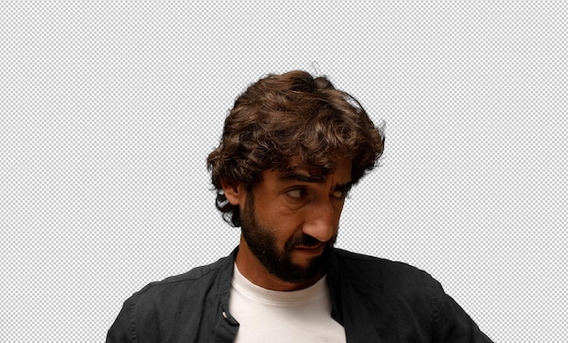 sentirse triste y estresado molesto debido a una mala sorpresa con una mirada negativa ansiosa