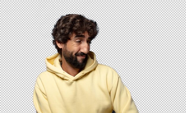 sentirse triste y estresado molesto debido a una mala sorpresa con una mirada negativa ansiosa