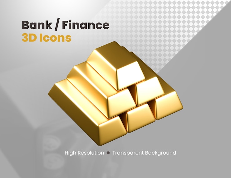 PSD gratuito set de iconos 3d de banca y finanzas