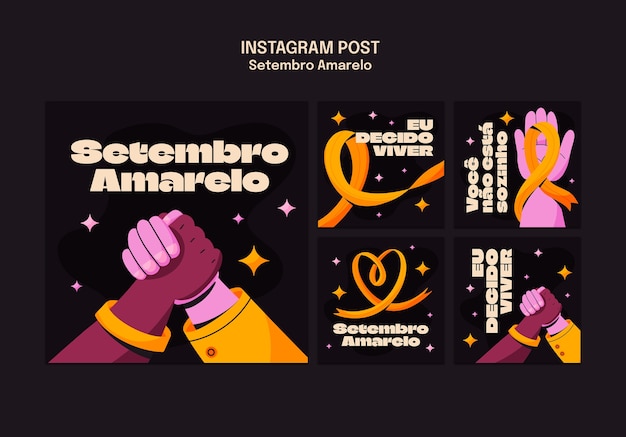 Setembro amarelo conciencia publicaciones de instagram