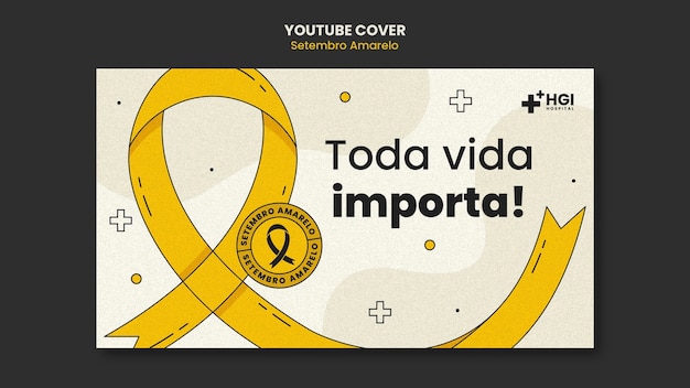 Setembro amarelo sjabloonontwerp