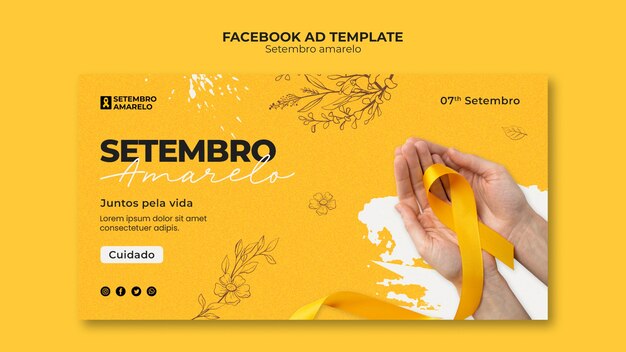 Gratis PSD setembro amarelo sjabloonontwerp