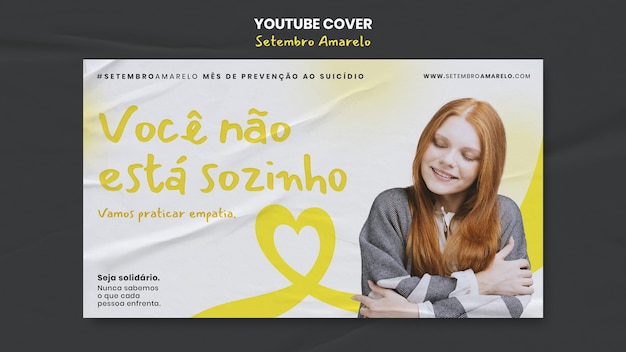 Gratis PSD setembro amarelo sjabloonontwerp