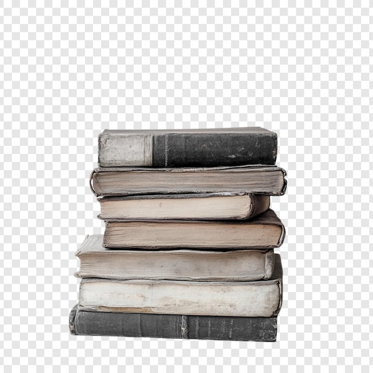 PSD Gratis setumpuk buku vintage