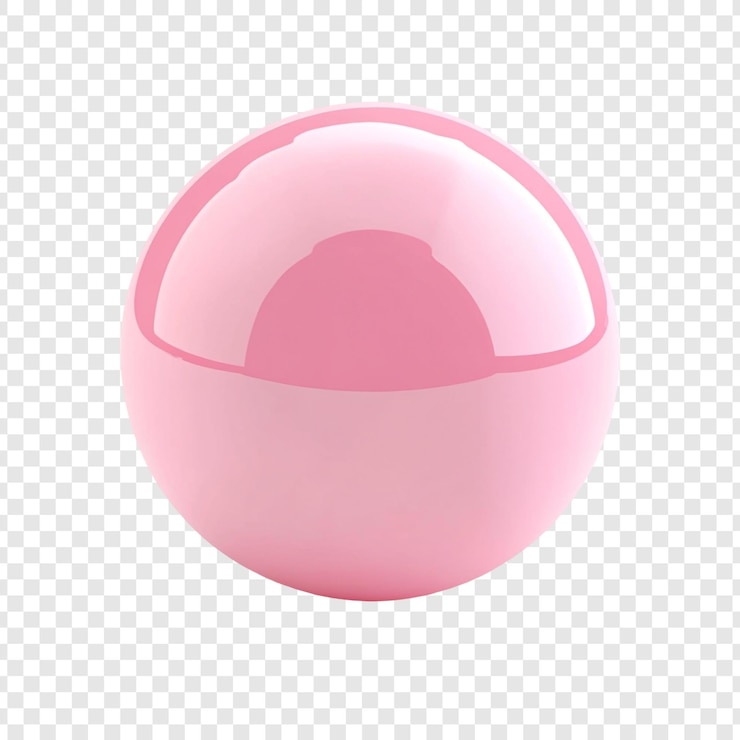 PSD gratuito sfera rosa una sfera lucida renderizzata in 3d