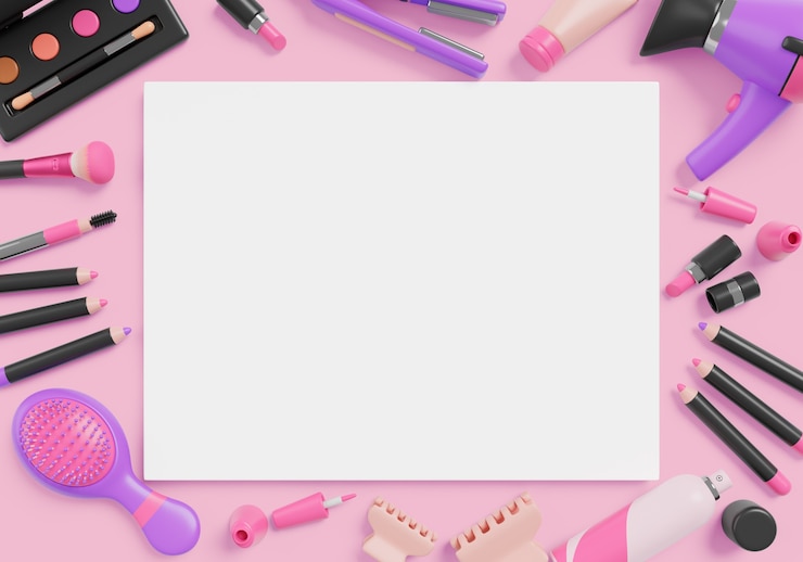 PSD gratuito sfondi di banner vuoti per la vendita di trucchi