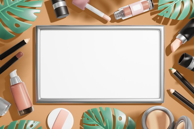 PSD gratuito sfondio del banner vuoto della vendita di bellezza