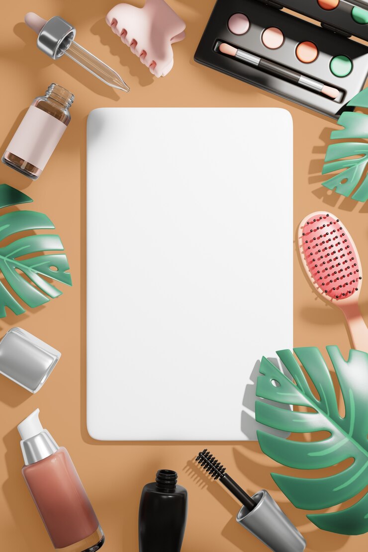 PSD gratuito sfondio del banner vuoto della vendita di bellezza