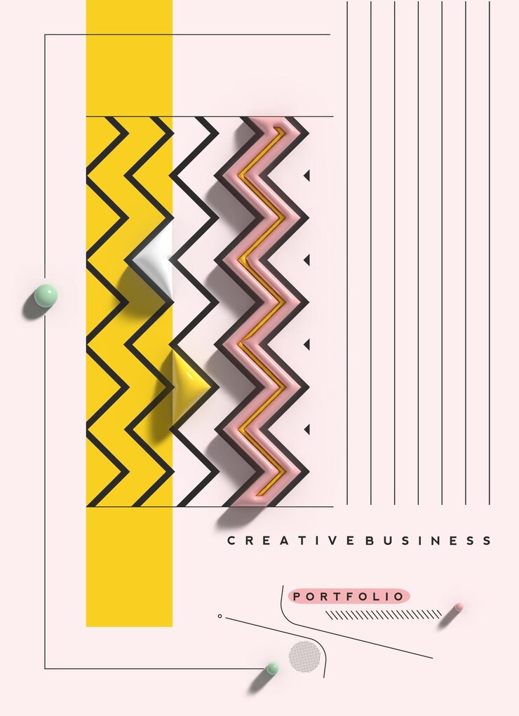 PSD gratuito sfondo astratto illustrazione digitale 3d design poster