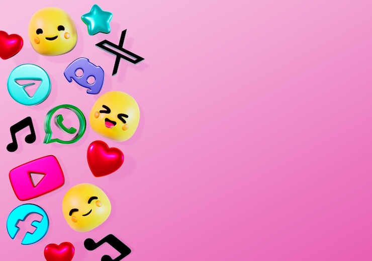 PSD gratuito sfondo i social media