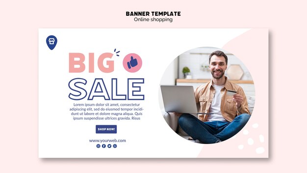 Shopping tema online per banner