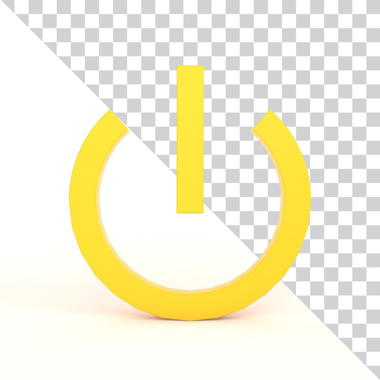 PSD Gratis shut down icon front side