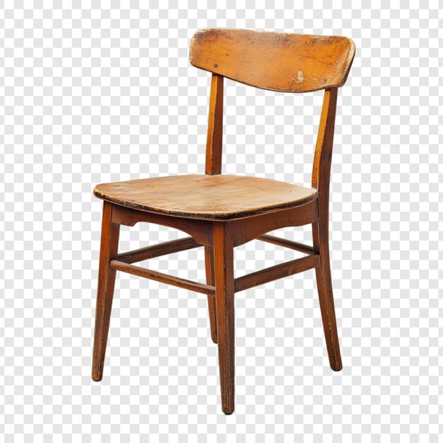 Silla de madera de época Encanto rústico y elegancia simple