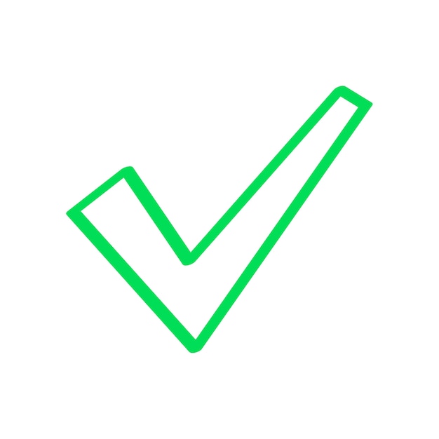 Símbolo de verificación aislado