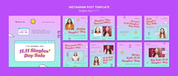 Singles day viering instagram post