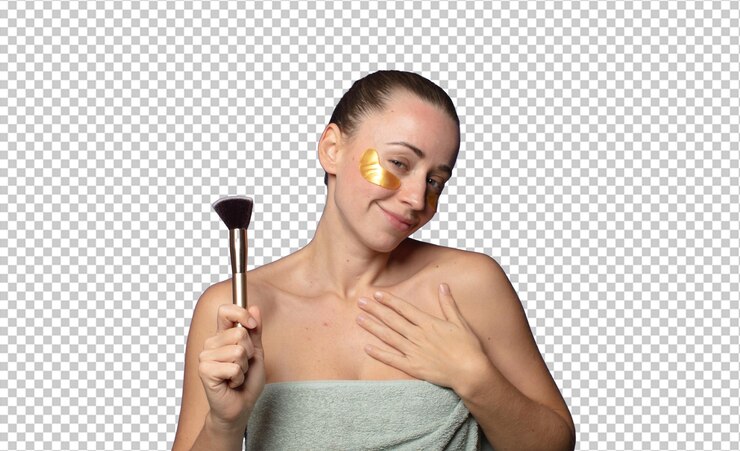 PSD gratuito sintiéndose romántico feliz y enamorado sonriendo alegremente y sosteniendo las manos cerca del corazón
