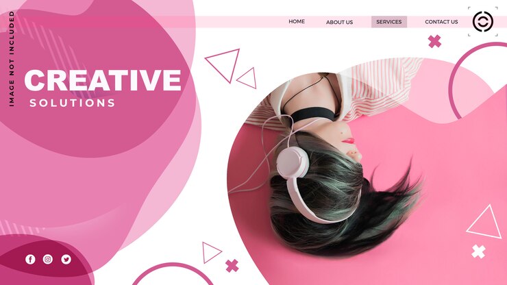 PSD gratuito sito web della landing page